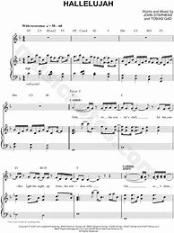 Image result for Hallelujah Carrie Underwood Piano Sheet Music