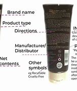 Image result for Makeup Labels