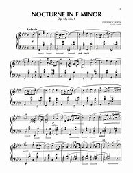 Image result for Chopin Nocturnes Sheet Music