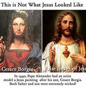 Image result for Cesar Borgia and Jesus