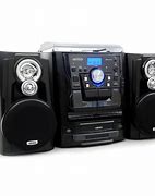 Image result for Jensen Stereo System with Turntable and CD Player