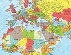Image result for Middle East and Europe Political Map