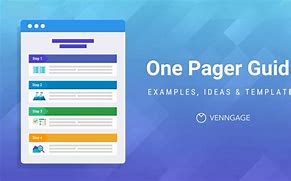 Image result for One Pager Template
