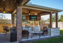 Image result for Outdoor Covered Patio with TV