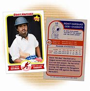 Image result for Custom Playing Cards On Cricket Machine