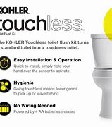 Image result for Kohler Touchless Toilet Flush Kit