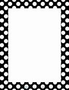 Image result for Black and White Polka Dot Border
