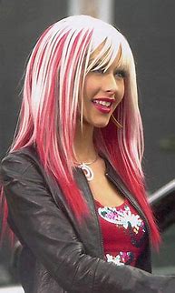 Image result for Christina Aguilera Pink Hair