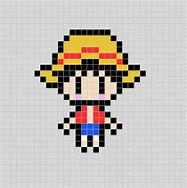 Image result for Luffy Pixel Art Grid