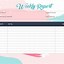 Image result for Weekly Site Report Template