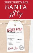 Image result for Free Personalized Santa Gift Tags
