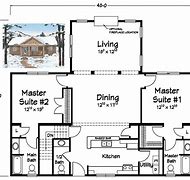 Image result for 2 Story Plans with Master On Main Floor