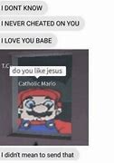 Image result for Catholic Mario Meme