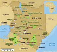 Image result for Kenya National Parks Map