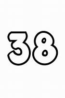 Image result for Number 38 Font