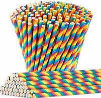 Image result for Rainbow Paper Straws