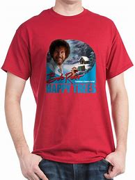 Image result for Bob Ross Happy Trees T-Shirt