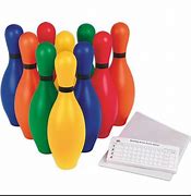 Image result for Rainbow Bowling Pins