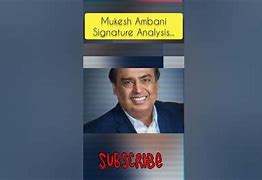 Image result for Mukesh Ambani Signature