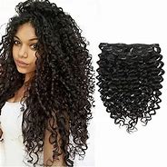 Image result for Clip-In Real Hair Extensions