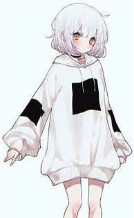 Image result for Anime Girl with Oversized Hoodie