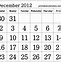 Image result for December 2012 Calendar with Holidays