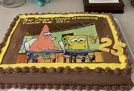 Image result for Spongebob 25 Birthday Cake