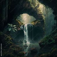 Image result for Waterfall Cave Entrance