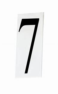 Image result for White Number 7