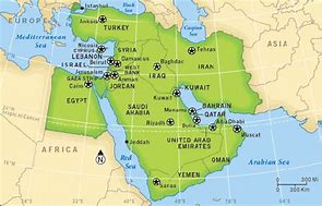 Image result for Map of the Middle East and Egypt