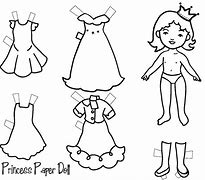 Image result for Cut Out Paper Doll Pattern