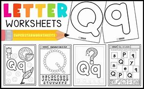 Image result for Letter Q Worksheets for Kindergarten