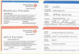 Image result for AHA CPR Certification Card