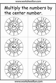 Image result for 3 and 4 Times Table Worksheet