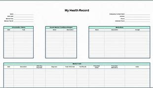 Image result for Personal Health Record Template