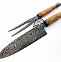 Image result for Damascus Kitchen 6 Knife Set 67 Later Steel
