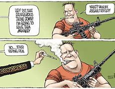 Image result for Anti-Gun Cartoons
