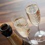 Image result for Clear Toasting Flutes Champagne