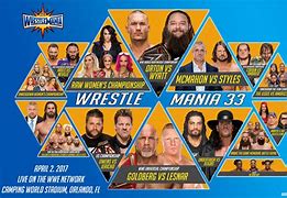 Image result for WWE Wrestlemania Match Card