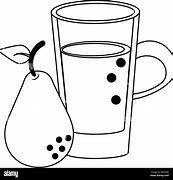 Image result for Pear Juice Black and White