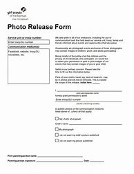 Image result for Photo Release Form Example