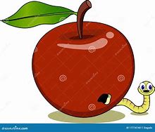 Image result for Maggot Apple Cartoon