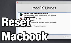 Image result for Restore MacBook Air to Factory Settings