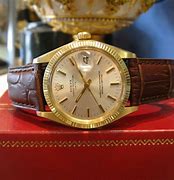 Image result for Vintage Gold Rolex Oyster Perpetual 14 K