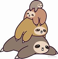 Image result for Cute Cartoon Baby Sloth