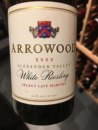 Image result for Arrowood Riesling Special Select Late Harvest Hoot Owl Creek
