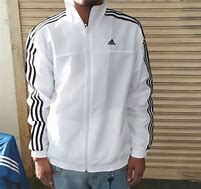 Image result for White Adidas Tracksuit with Color Stripes
