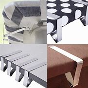 Image result for Tablecloth Corner Clips