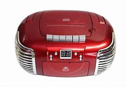 Image result for Radio CD Player Portable Red
