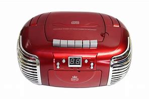 Image result for Early CD Player Boombox Red